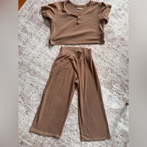 Abercrombie Brown Pajama Set